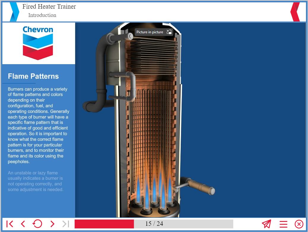 Chevron Fired Heater Trainer Content 2
